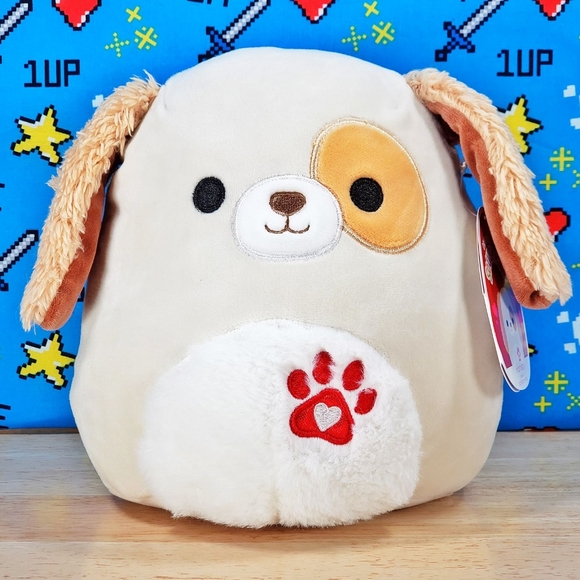 Squishmallow Harrison the Valentine's Day Puppy Dog 8" 2022 UltraSoft Plush - Picture 1 of 8